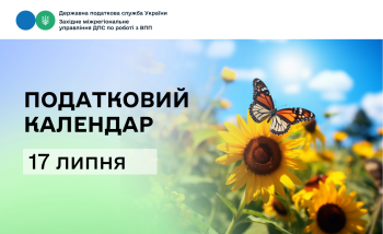 Податковий календар: за що сплачуємо 17 липня?